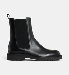 Boots Chelsea plates Arielle cuir Galeries Lafayette
