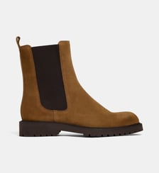 Boots Chelsea plates Arielle cuir Galeries Lafayette