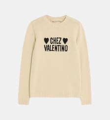 Pull droit Chez Valentino en laine Valentino Garavani