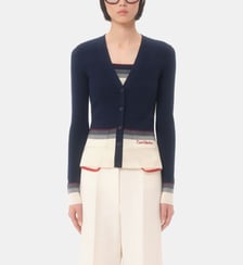 Cardigan droit en laine Valentino Garavani