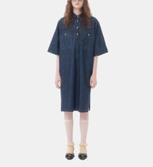 Robe chemise midi en denim Valentino Garavani