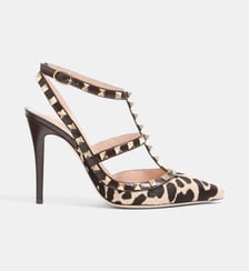 Escarpins Rockstud en cuir à motif Valentino Garavani