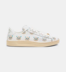 Baskets basses Royco motifs chats en cuir Valentino Garavani