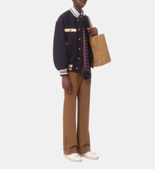 Blouson bomber droit en coton Valentino Garavani