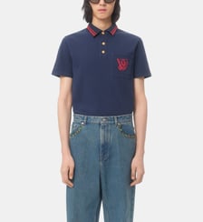 Polo droit en coton Valentino Garavani
