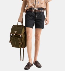Short de bain droit signature Prada