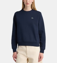 Sweat droit en coton crocodile Lacoste