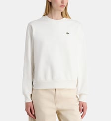 Sweat droit en coton crocodile Lacoste