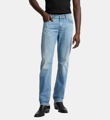 Jean Slimmy droit coton stretch délavé 7 For All Mankind