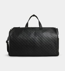 Sac de voyage logo en cuir Emporio Armani