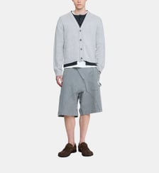 Cardigan effet trompe l'oeil en laine JW Anderson