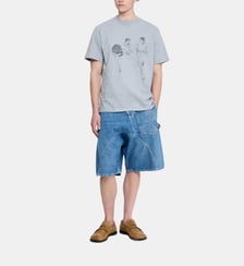 T-shirt Cafe Scene imprimé en coton JW Anderson