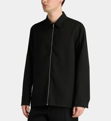 Veste droite zippée en laine Jil Sander