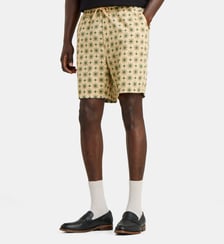 Short Otto ample en coton à motif fleuri Les Deux