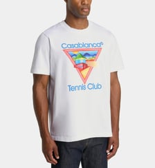 T-shirt Tennis Club Icon à motif géométrique en coton Casablanca