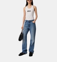 Jean droit en coton denim Stella McCartney