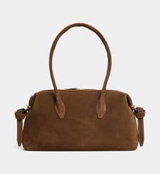 Sac à main duffle Brioche en cuir suédé Yuzefi