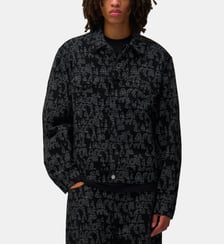 Veste classique droite en coton à motif Arte