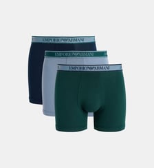 Lot de 3 boxers signature en coton Emporio Armani