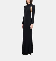 Robe ajustée longue en laine Myrica La Galpa