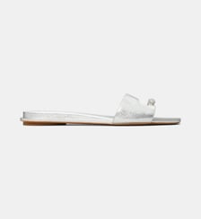 Mules plates Pierced effet métallisé Tory Burch