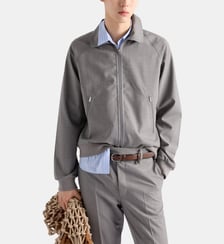 Veste droite en laine Prada