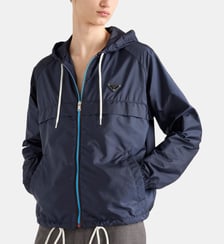 Blouson droit en Re-Nylon Prada
