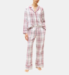 Chemise de pyjama droite à carreaux Tommy Hilfiger