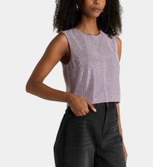 Top droit sans manches Lilac Self Portrait