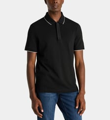 Polo zippé en coton Armani Exchange