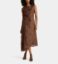 Robe Saportofino fluide mi-longue Samsoe Samsoe
