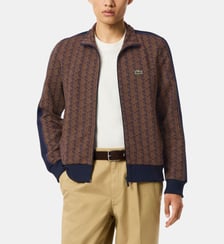 Sweat track droit à motif signature Lacoste