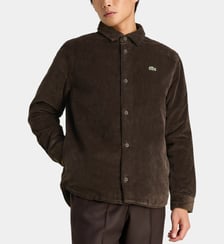 Surchemise droite coton velours milleraies Lacoste