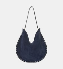 Sac à main Oskan Sac à main soft en cuir velours signature Isabel Marant