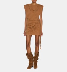 Robe Marielle courte ajustée en coton Isabel Marant