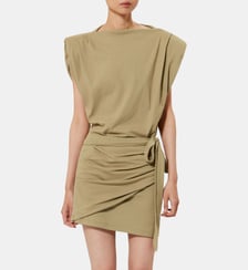 Robe Marielle courte ajustée en coton Isabel Marant