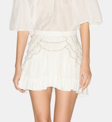 Jupe Ceola courte à volants en coton Isabel Marant