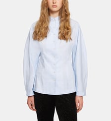 Chemise Charlène droite en coton col rond Roseanna