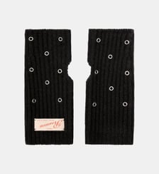 Gants mitaine en laine à œillets  Roseanna