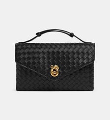 Sac à main Knot Lock en cuir tressé Bottega Veneta
