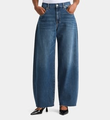 Jean Bonnie curve barrel en denim 7 For All Mankind