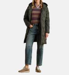 Doudoune droite finition matelassée Lauren Ralph Lauren