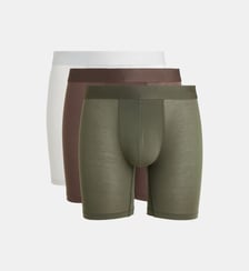 Lot de 3 boxers longs Premium Organic Basics