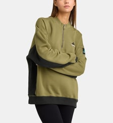Sweat en coton col zippé Adidas Originals