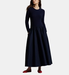 Robe évasée longue en laine Polo Ralph Lauren