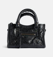 Sac à main City Nano en cuir Balenciaga