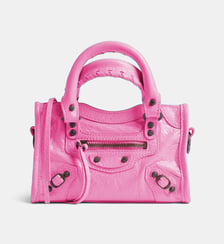 Sac à main City Nano en cuir Balenciaga