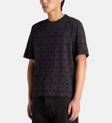 T-shirt Moonogram ample en coton Marine Serre