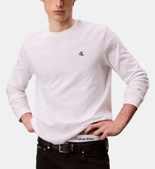 T-shirt logo en coton à manches longues  Calvin Klein