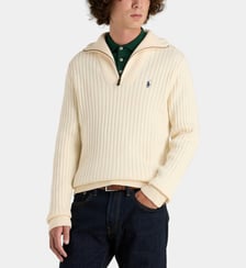 Pull droit col camionneur en laine Polo Ralph Lauren